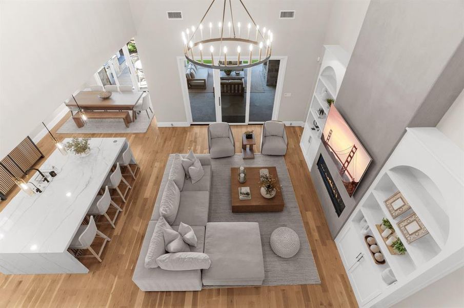 Furnished interior view inside a new home in , Frisco (Image 10). Furnished interior view inside a new home in , Frisco (Image 10).