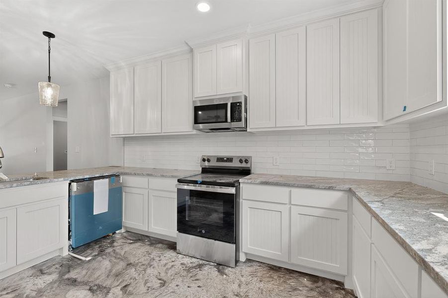 Furnished interior view inside a new home in , Perrin (Image 8).