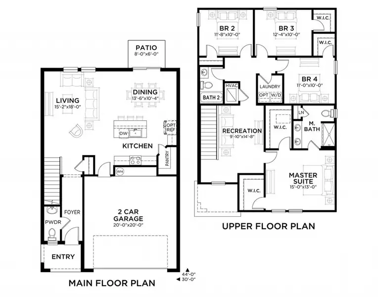 2D floor plan layout for the Turquesa by Casa Fresca Homes in Bellehaven, Belleview, FL (Image 3).
