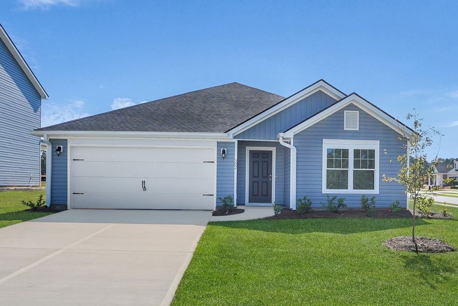 Representative exterior photo of a completed home built from the The Aspen by Smith Family Homes in Sweetwater, Brunswick, GA (Image 19).