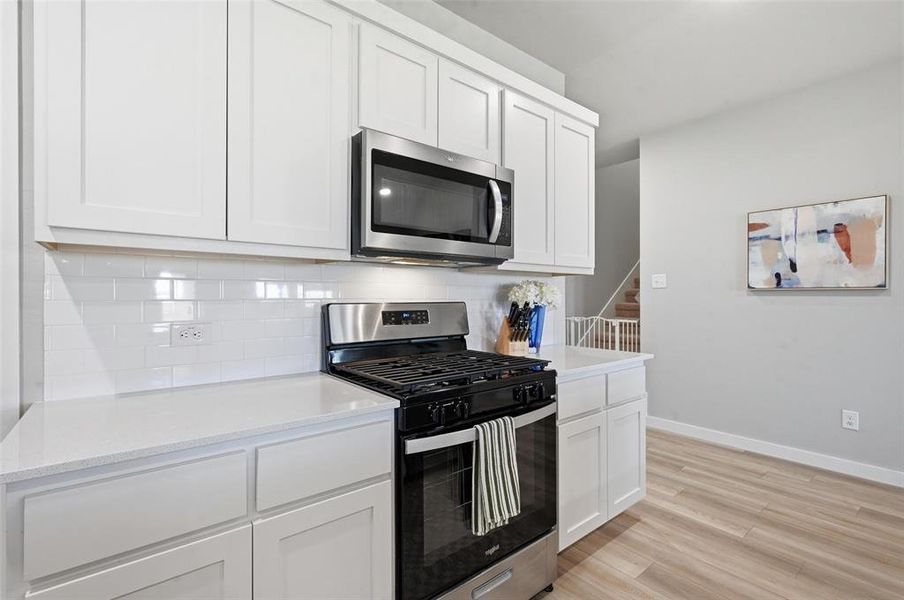 Furnished interior view inside a new home in Ventana, Fort Worth (Image 9). Furnished interior view inside a new home in Ventana, Fort Worth (Image 9).