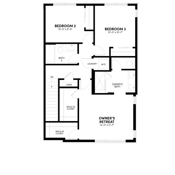 2D floor plan layout for the Contour Two by Brookfield Residential in Contour at Uplands, Westminster, CO (Image 8). 2D floor plan layout for the Contour Two by Brookfield Residential in Contour at Uplands, Westminster, CO (Image 8).