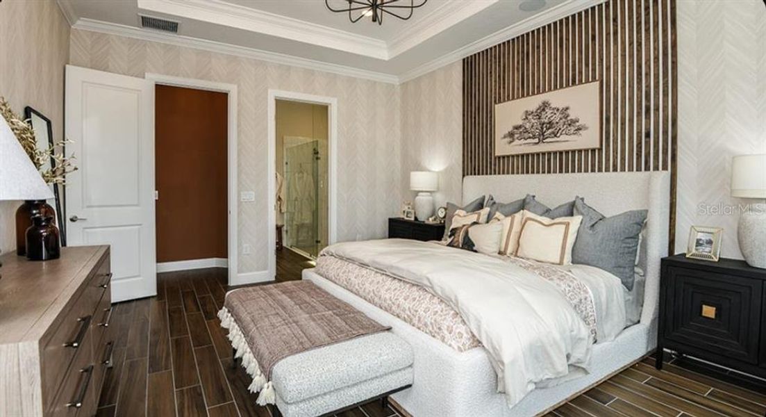 Furnished interior view inside a new home in Esplanade at Westview, Kissimmee (Image 14).