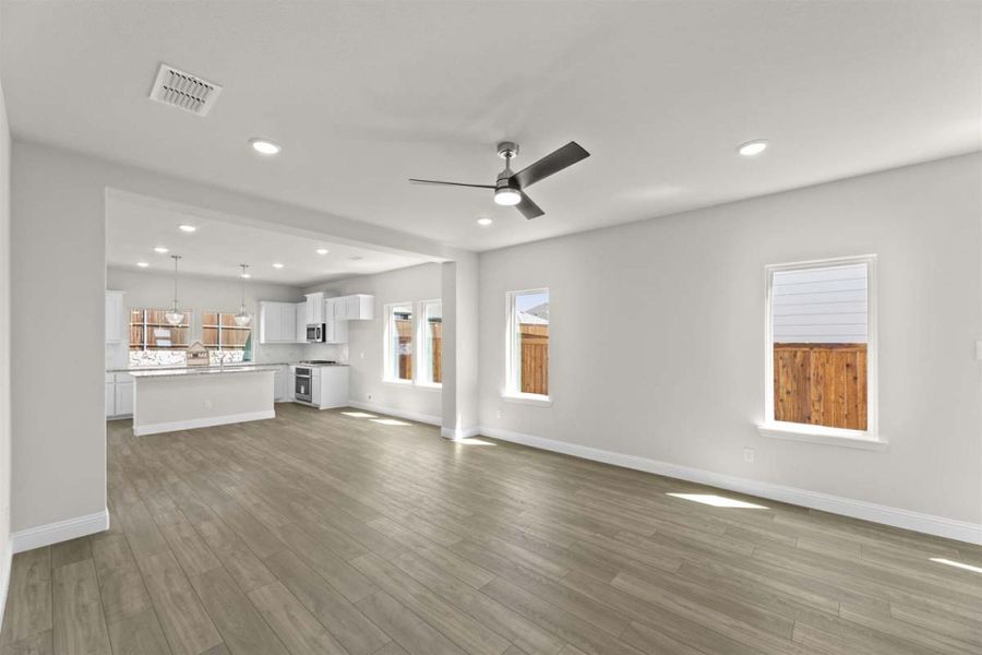 Representative unfurnished interior of a home built from the Archer by Pacesetter Homes in Leonard Trails, Anna (Image 13). Representative unfurnished interior of a home built from the Archer by Pacesetter Homes in Leonard Trails, Anna (Image 13).