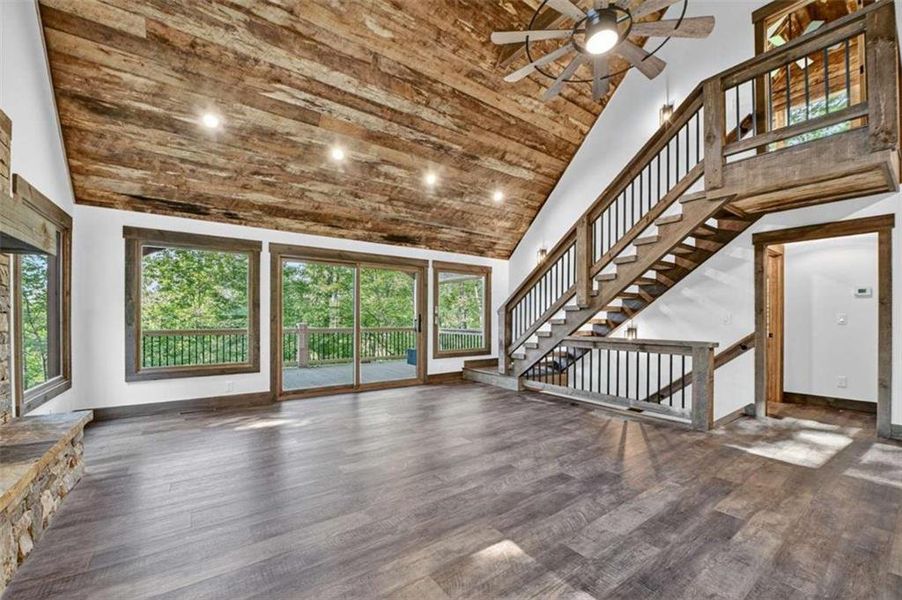 In-progress construction of a new home in , Blue Ridge, GA (Image 24).