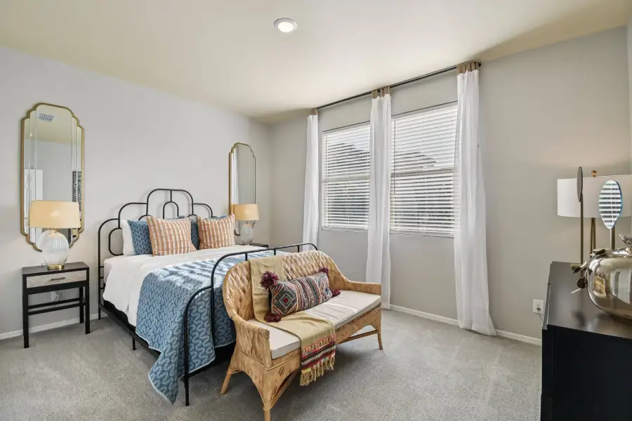 Secondary front bedroom. Finishes and options may vary by community