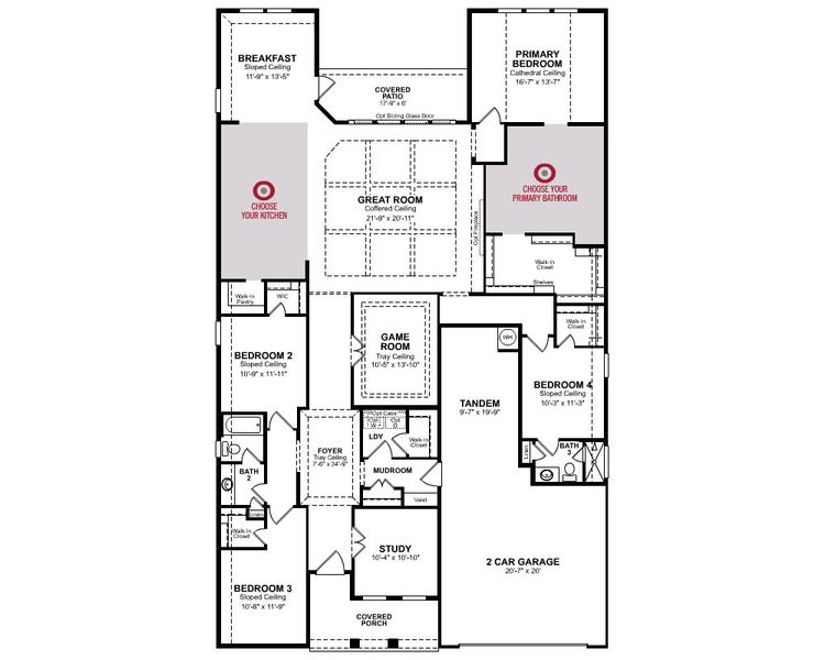2D floor plan layout for the Kerrville by Beazer Homes in Legacy, League City, TX (Image 3). 2D floor plan layout for the Kerrville by Beazer Homes in Legacy, League City, TX (Image 3).