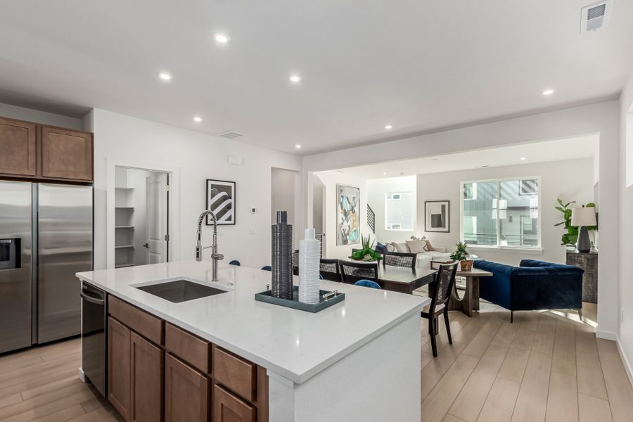 Furnished interior view inside a new home in Parkside at Victory Ridge, Colorado Springs (Image 8).