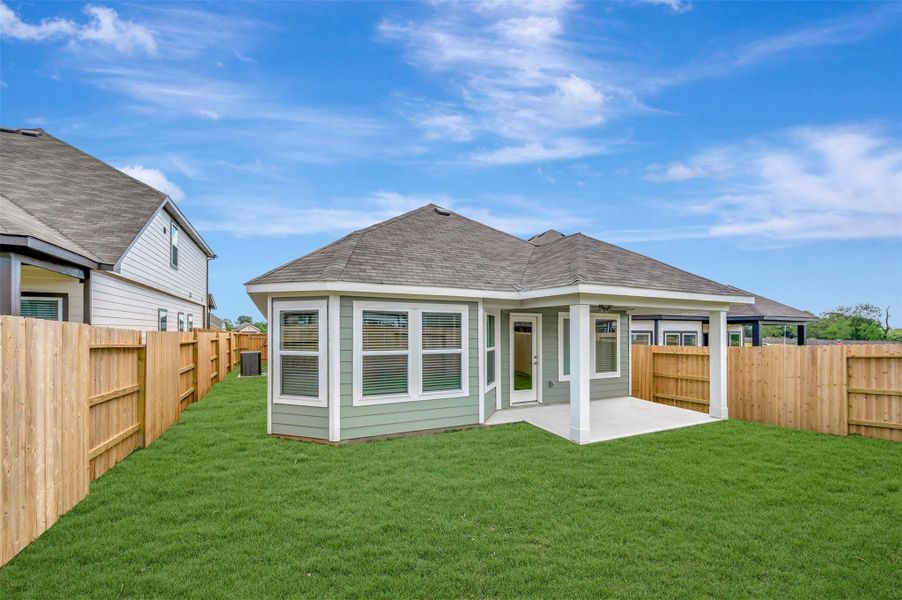 Exterior details and patio area of a home in Summerview, Fulshear (Image 24). Exterior details and patio area of a home in Summerview, Fulshear (Image 24).