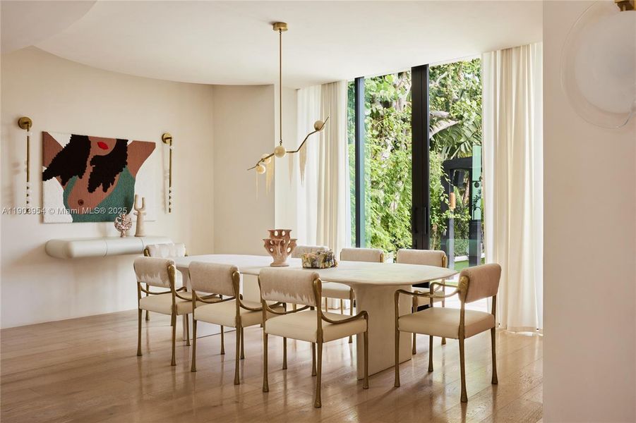 Furnished interior view inside a new home in , Miami Beach (Image 17).