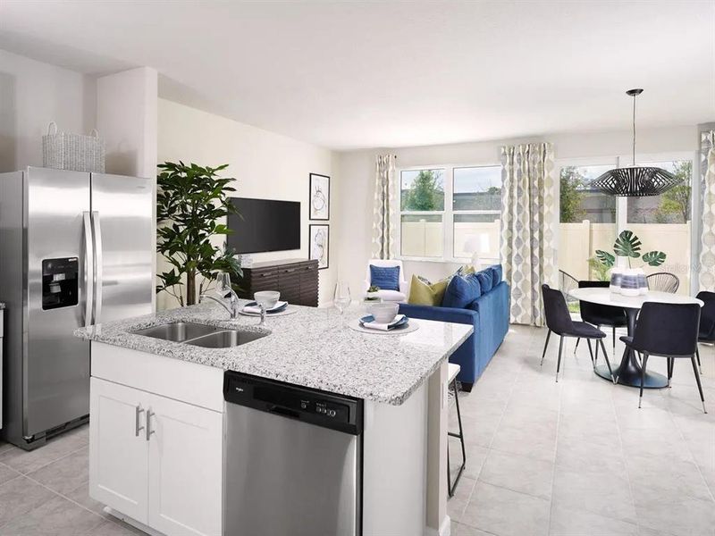 Furnished interior view inside a new home in The Reserve at Hammock Oaks Townes, Lady Lake (Image 4). Furnished interior view inside a new home in The Reserve at Hammock Oaks Townes, Lady Lake (Image 4).