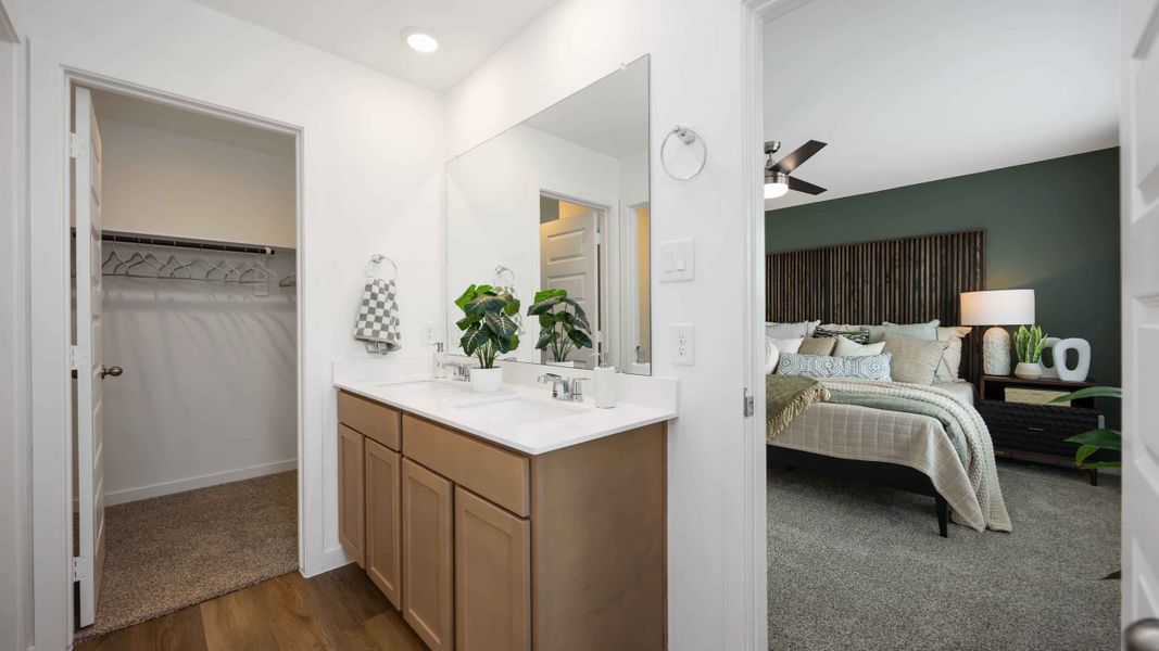 Furnished interior view inside a new home in Grand West, Houston (Image 8).