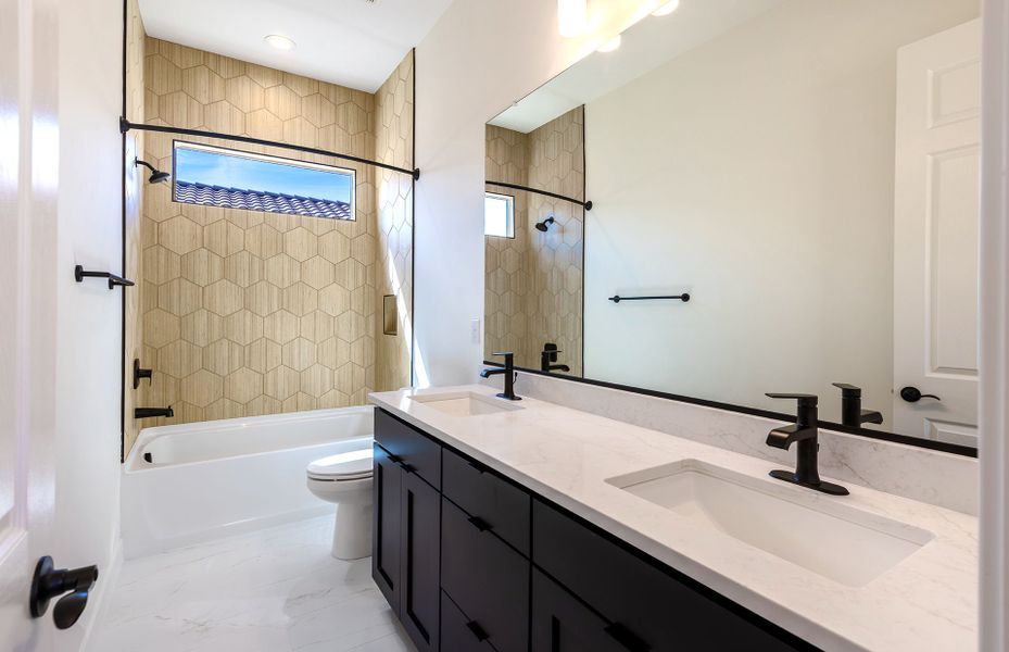 Furnished interior view inside a new home in Vistoso Canyon Estates, Oro Valley (Image 11).