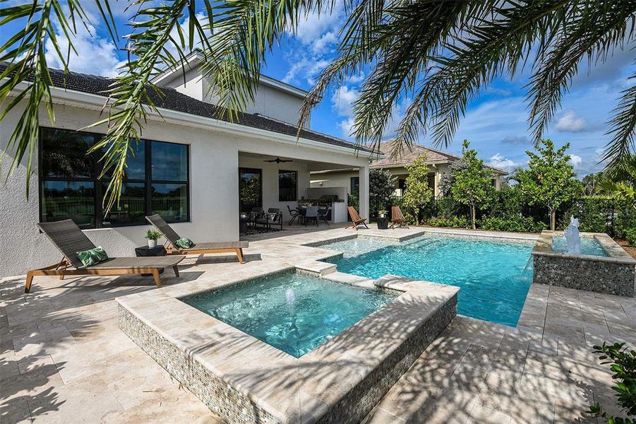 Exterior details and patio area of a home in Cresswind Lakewood Ranch, Lakewood Ranch (Image 3). Exterior details and patio area of a home in Cresswind Lakewood Ranch, Lakewood Ranch (Image 3).