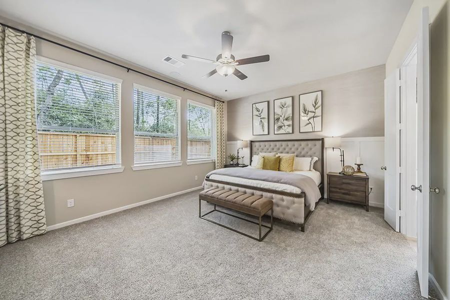 Representative furnished interior of a home built from the Marshall by Chesmar Homes in Stream Waters, Buda (Image 8).