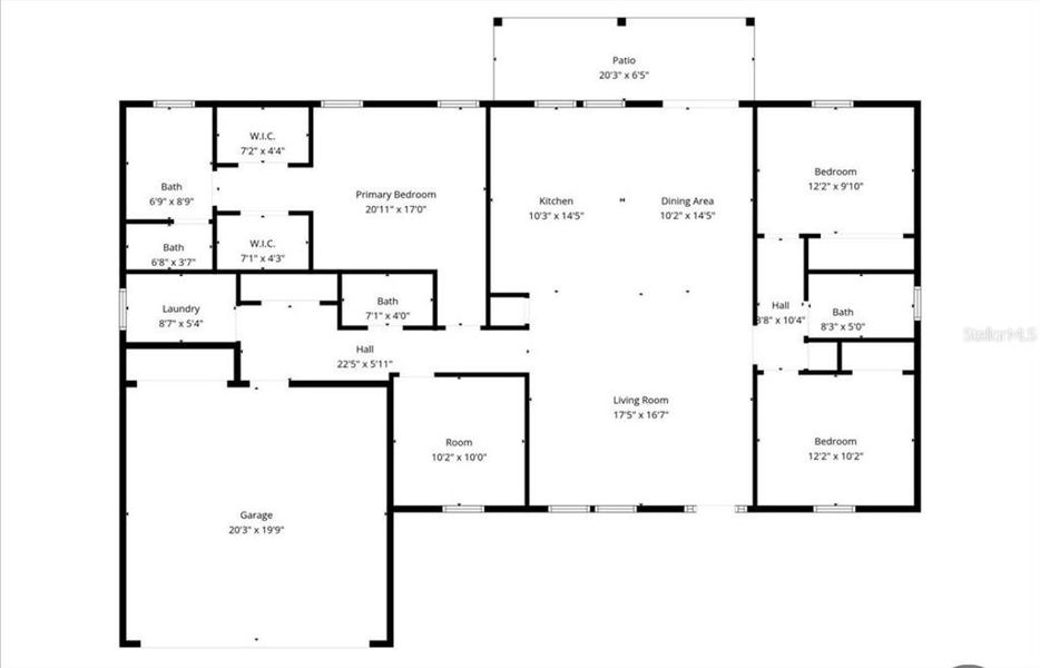 2D floor plan layout of this home in , Dunnellon, FL (Image 5). 2D floor plan layout of this home in , Dunnellon, FL (Image 5).