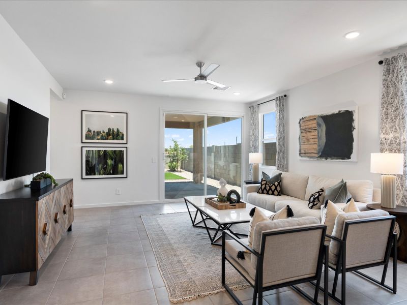 Living Area in the Jubilee Floorplan at Silva Farms