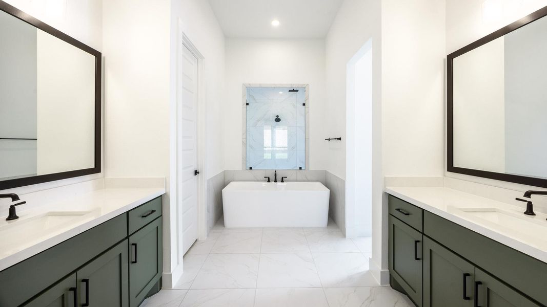 Furnished interior view inside a new home in Palmera Ridge 70', Leander (Image 6). Furnished interior view inside a new home in Palmera Ridge 70', Leander (Image 6).