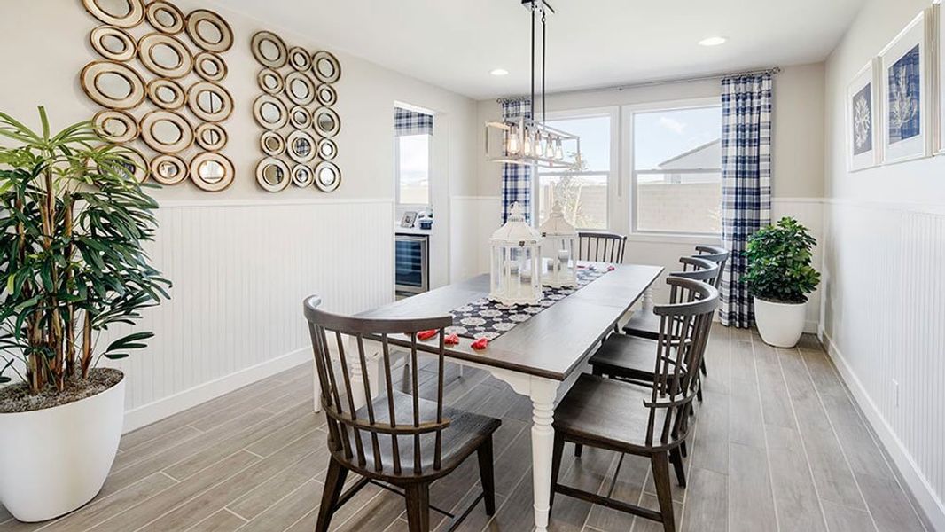 Representative furnished interior of a home built from the 45RM6 by Taylor Morrison in Almeria at Rancho Mercado, Surprise (Image 8).