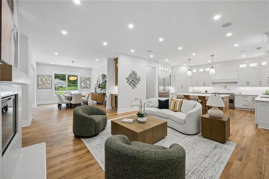 Furnished interior view inside a new home in , Atlanta (Image 53).