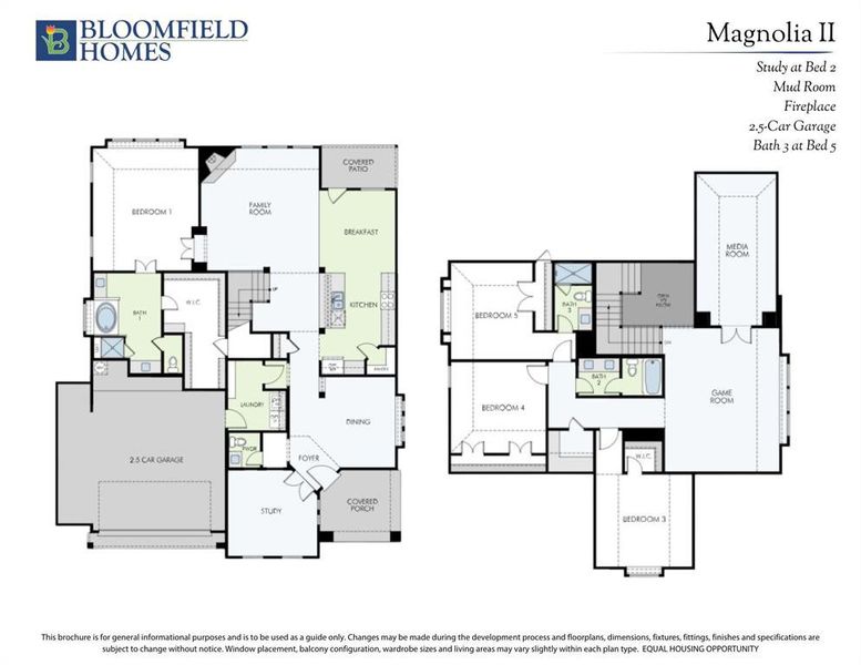 2D floor plan layout of this home in Silo Mills Classic 60, Joshua, TX (Image 2).