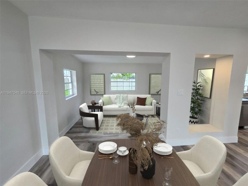 Furnished interior view inside a new home in , Miami (Image 10). Furnished interior view inside a new home in , Miami (Image 10).