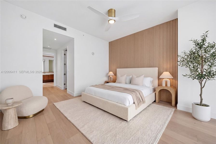 Furnished interior view inside a new home in , Miami (Image 11).