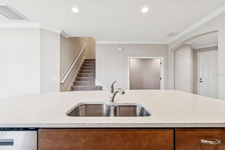 Close-up of interior finishes inside a home in Villas Del Lago, Lutz (Image 23).