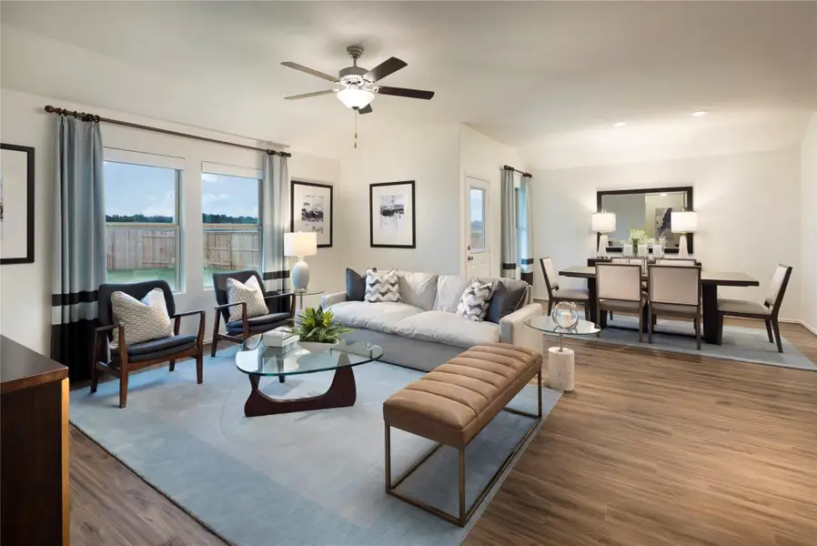 Furnished interior view inside a new home in Clayton Ranch, Copperas Cove (Image 10).