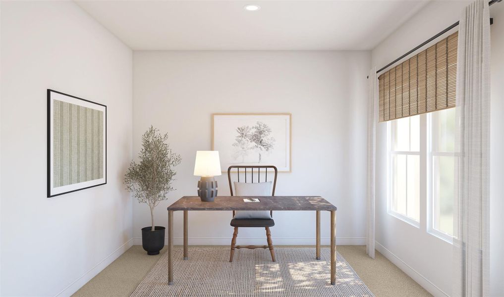 Convenient home office (*Artist rendering used for illustration purposes only.)