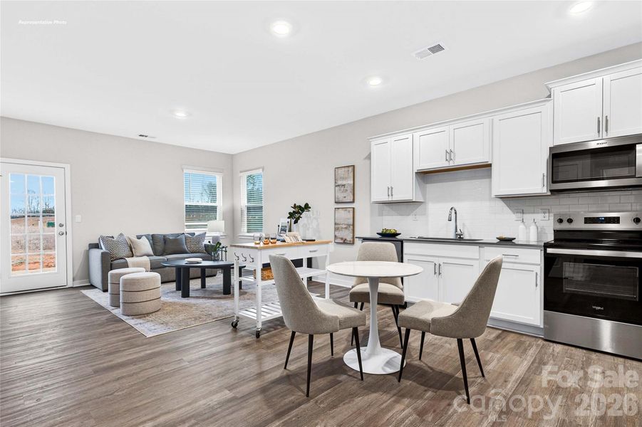 Furnished interior view inside a new home in The Hamptons at Hickory, Hickory (Image 3). Furnished interior view inside a new home in The Hamptons at Hickory, Hickory (Image 3).