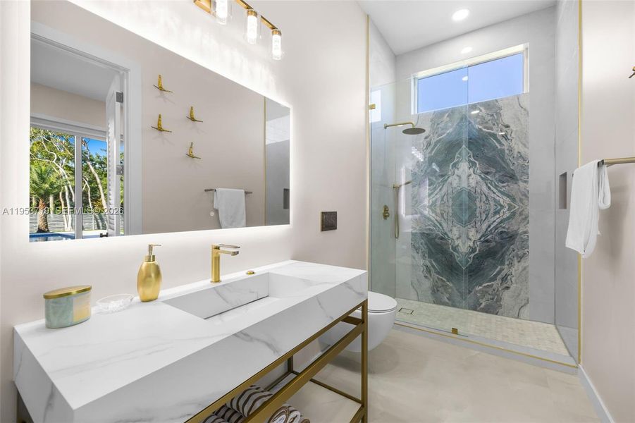 Furnished interior view inside a new home in , Palmetto Bay (Image 34).