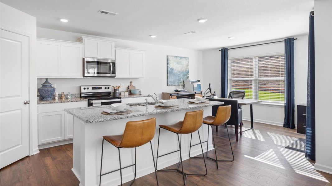 Representative furnished interior of a home built from the Darwin by D.R. Horton in Millstone Village, Morristown (Image 7).