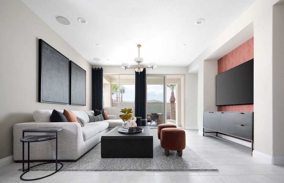 Representative furnished interior of a home built from the Kinsey by Del Webb in Sun City Festival, Buckeye (Image 10).