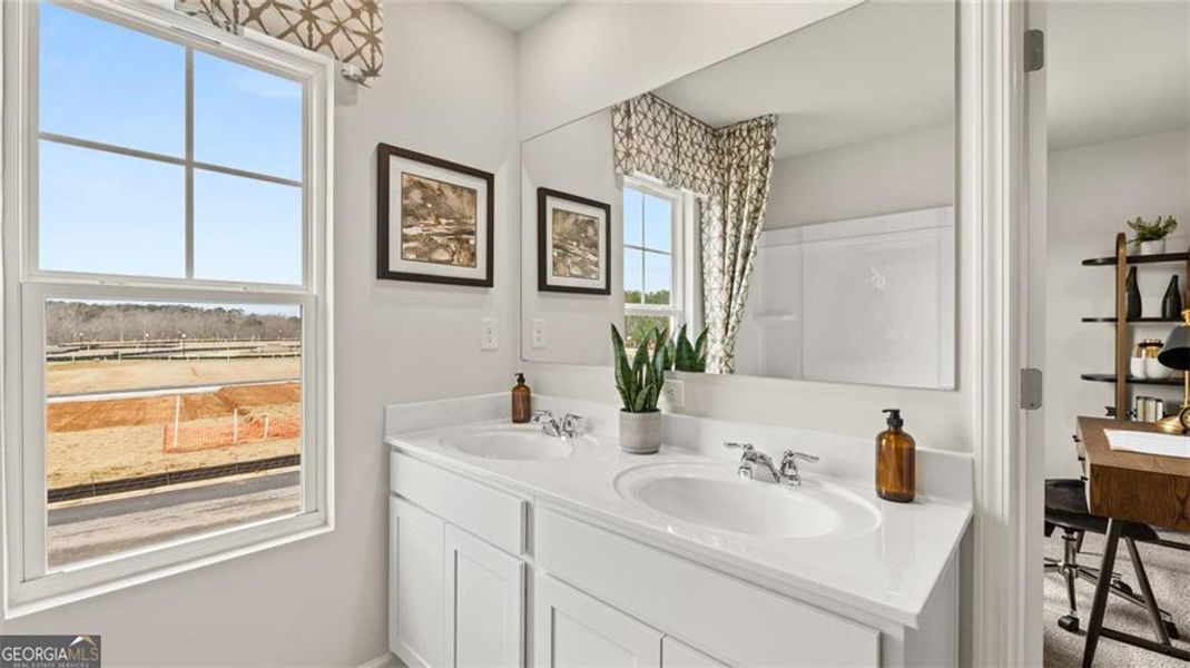 Furnished interior view inside a new home in Echo Glen, Stockbridge (Image 55).