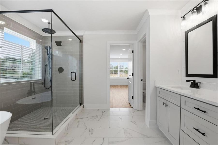 Furnished interior view inside a new home in , Lawrenceville (Image 5).