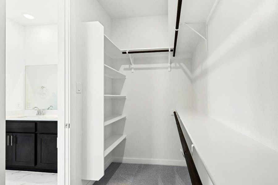 Furnished interior view inside a new home in Santa Rita Ranch, Liberty Hill (Image 11). Furnished interior view inside a new home in Santa Rita Ranch, Liberty Hill (Image 11).