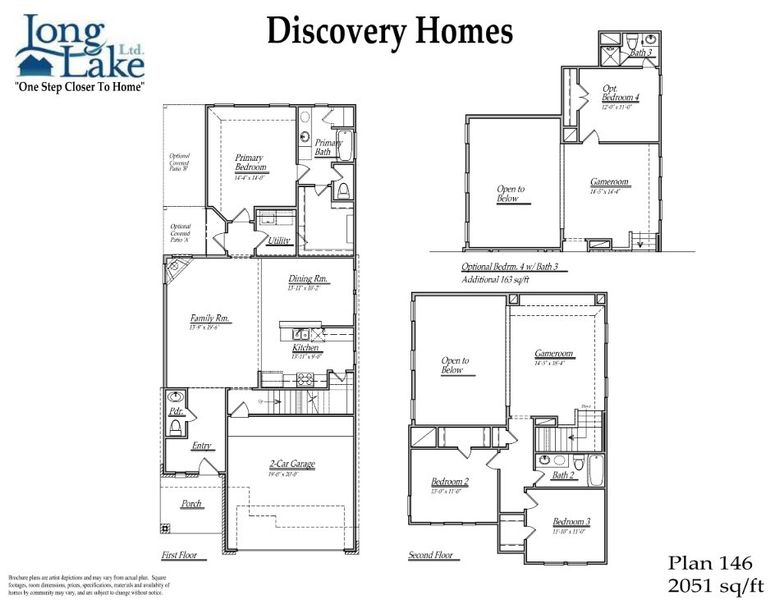 Image 5 representing the Plan 146 by Long Lake Ltd. in Olympia Fields, Fresno, TX. Image 5 representing the Plan 146 by Long Lake Ltd. in Olympia Fields, Fresno, TX.