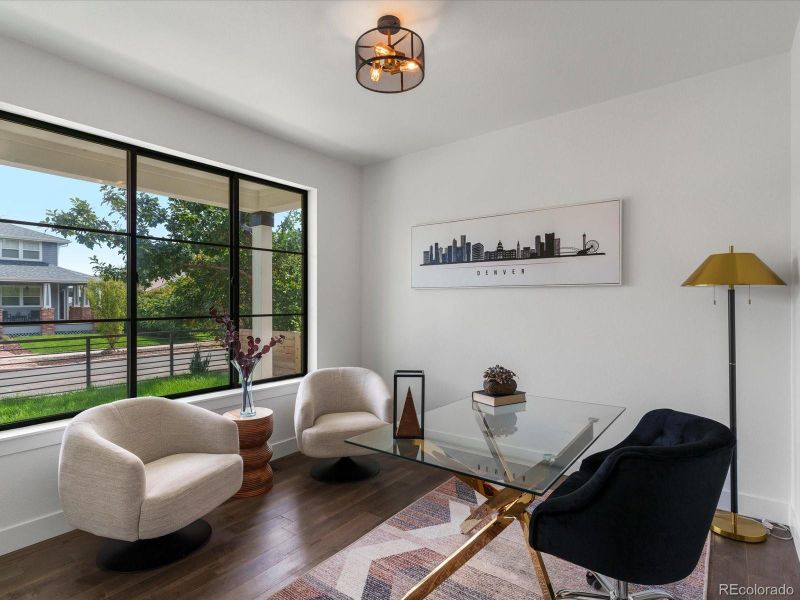 Furnished interior view inside a new home in , Denver (Image 17).