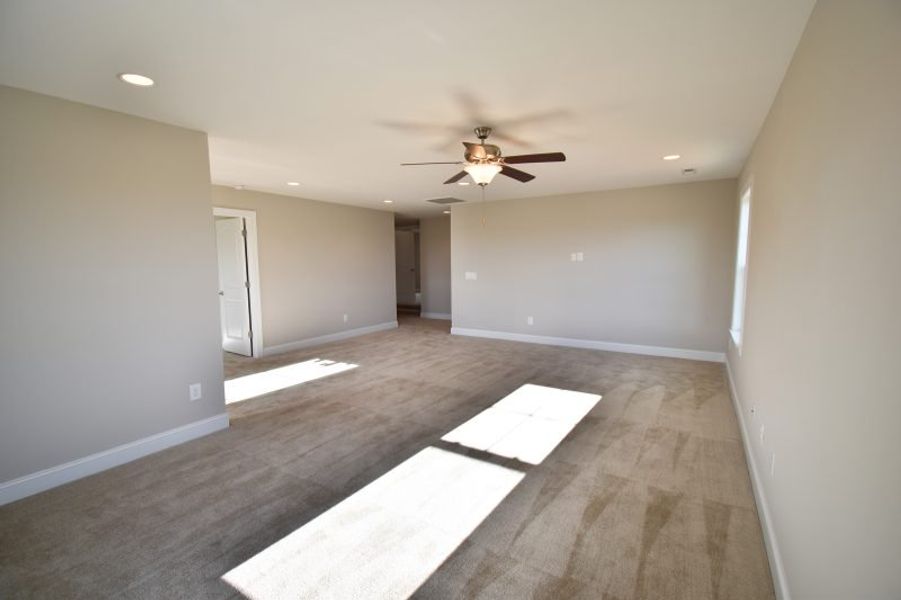 Representative unfurnished interior of a home built from the Lancaster by Keystone Homes NC in Preserve at Carriage Cove, Oak Ridge (Image 51).