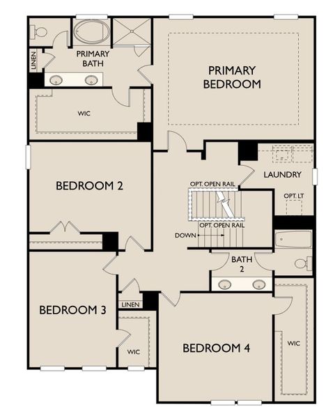 2D floor plan layout for the Savoy by Ashton Woods in Arbors at Richland Creek, Buford, GA (Image 3). 2D floor plan layout for the Savoy by Ashton Woods in Arbors at Richland Creek, Buford, GA (Image 3).