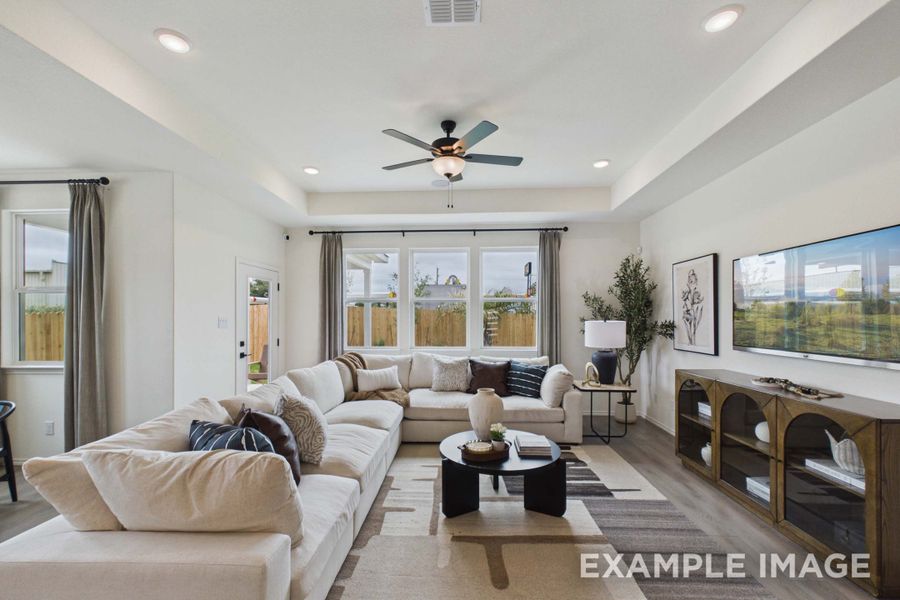Representative furnished interior of a home built from the The Laurel G by Davidson Homes LLC in Saddle Creek Ranch, Cibolo (Image 15). Representative furnished interior of a home built from the The Laurel G by Davidson Homes LLC in Saddle Creek Ranch, Cibolo (Image 15).