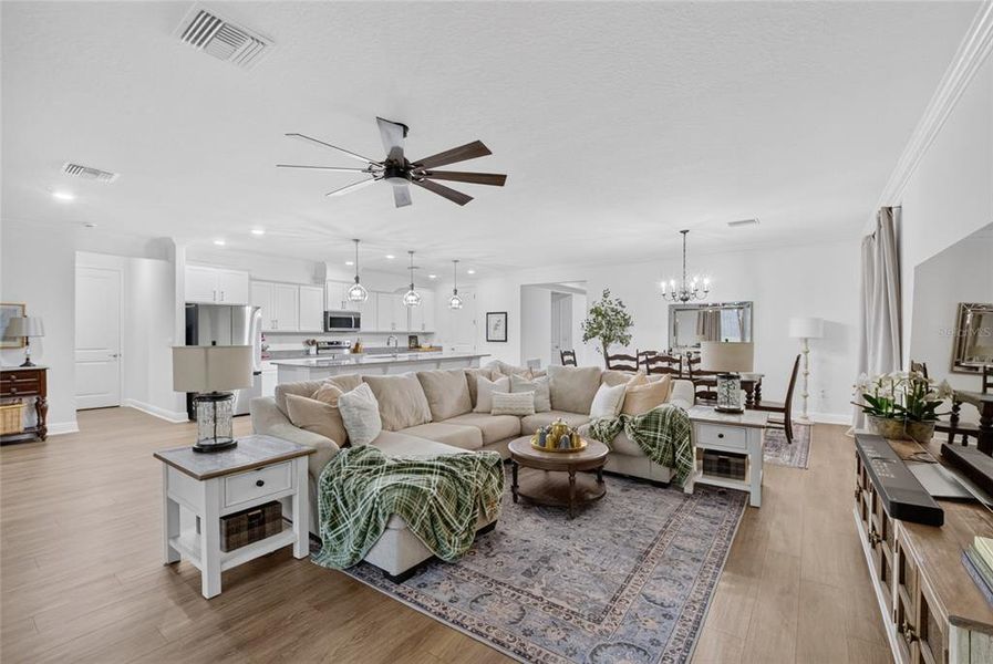 Furnished interior view inside a new home in , Alachua (Image 9).