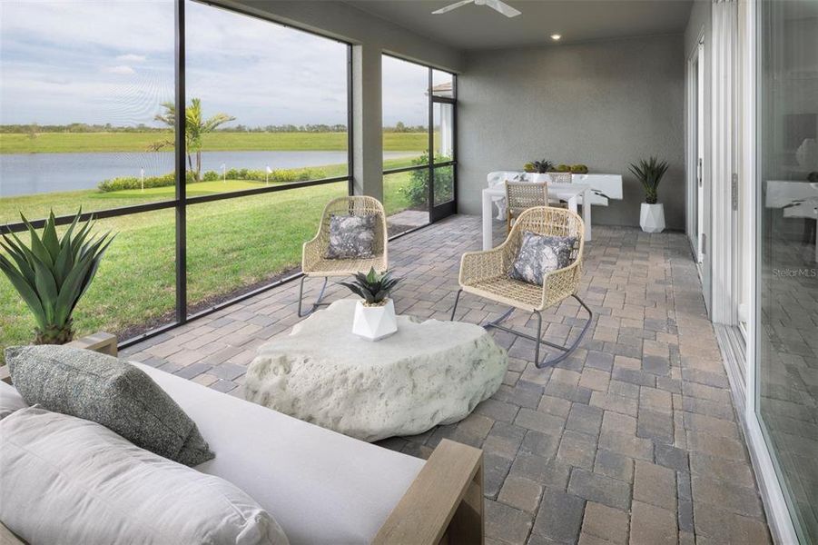 Furnished interior view inside a new home in Brightmore at Wellen Park, Venice (Image 5).