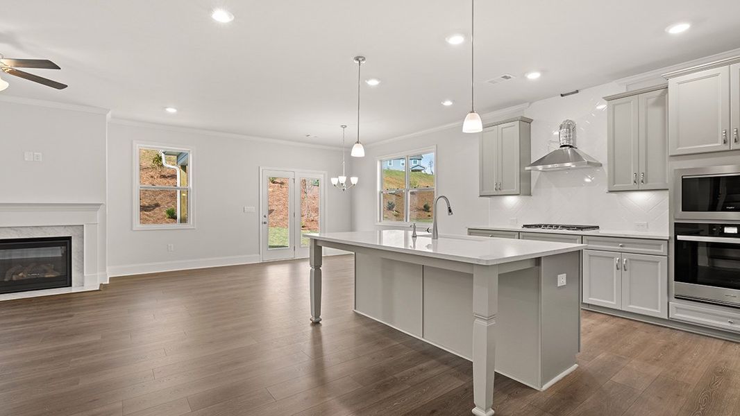 Representative furnished interior of a home built from the Bellview by D.R. Horton in Thalley Creek Estates, Cumming (Image 6).
