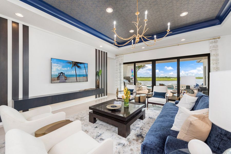 Representative furnished interior of a home built from the Tivoli by GL Homes in Valencia Parc at Riverland, Port St. Lucie (Image 13).