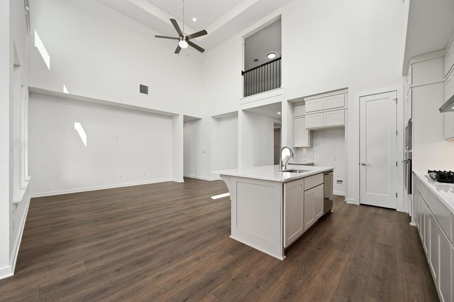 Furnished interior view inside a new home in Lariat, Liberty Hill (Image 13).