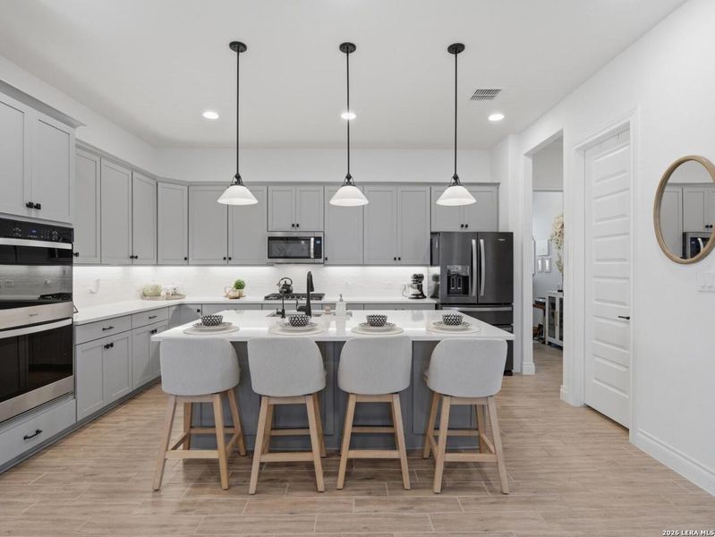 Furnished interior view inside a new home in Corley Farms, Boerne (Image 38).