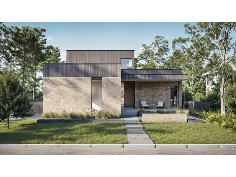 Front exterior of a new home in , Boulder, CO, highlighting curb appeal (Image 10).