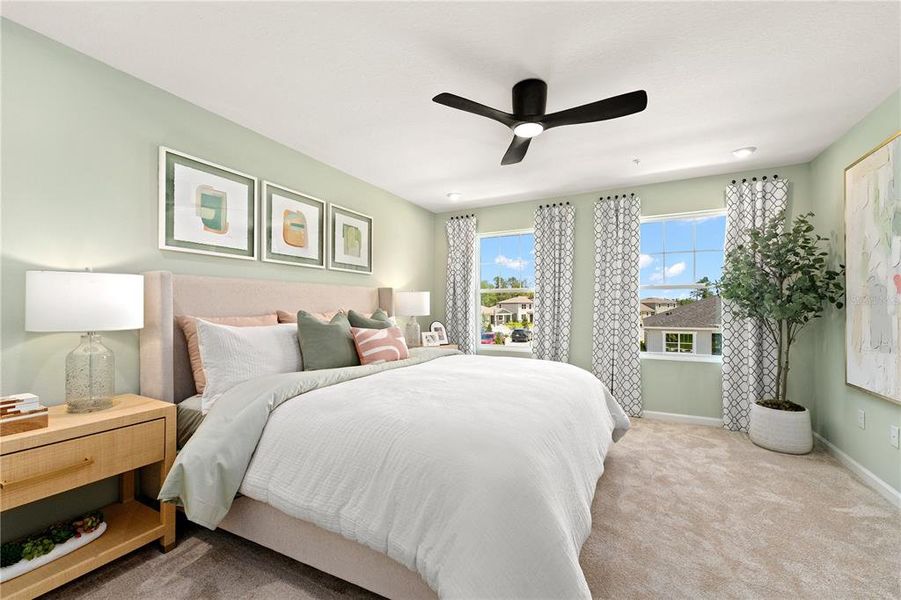 Furnished interior view inside a new home in , Orlando (Image 10).